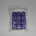 Venus: 12mm D6 Purple Dice with white dots x12 (Add-On)